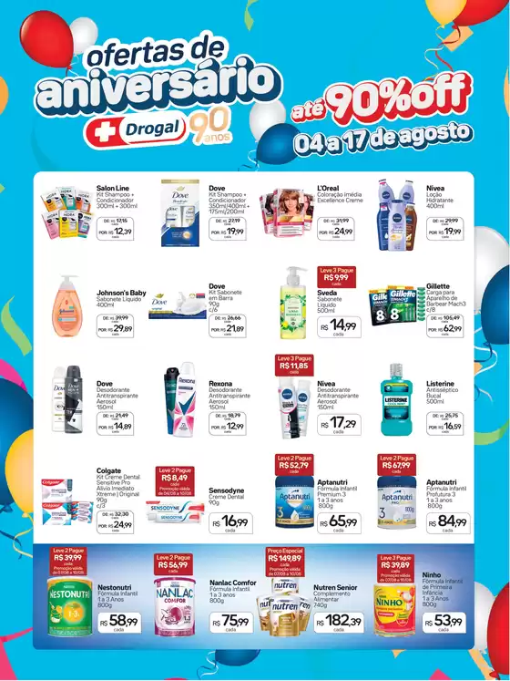Catálogo Drogal em Barão de Cocais | Ofertas de Aniversário Drogal 90 anos | 2025-08-04T00:00:00.000Z - 2025-08-17T00:00:00.000Z