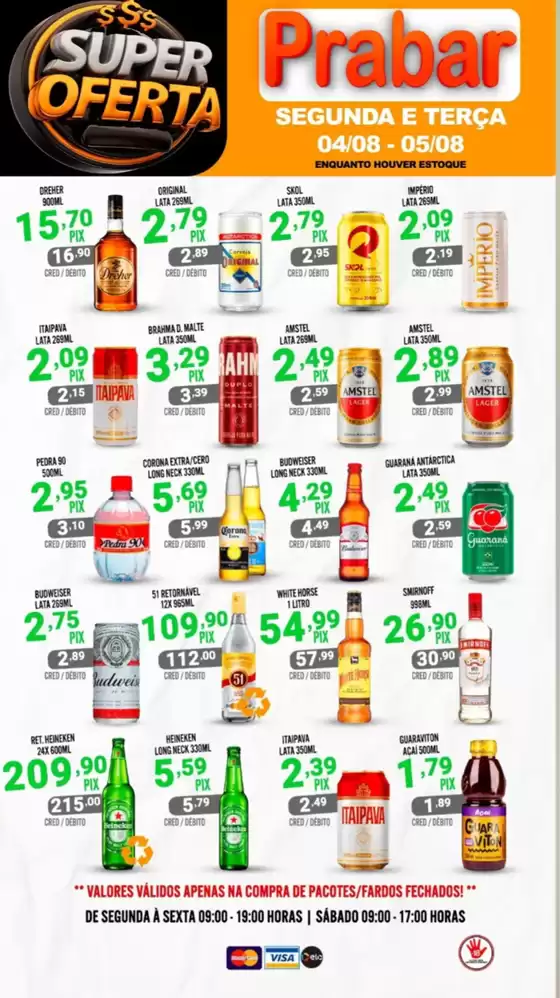 Catálogo Prabar Bebidas em José Bonifácio | Super Ofertas Segunda E Terça | 2025-08-04T00:00:00.000Z - 2025-08-05T00:00:00.000Z