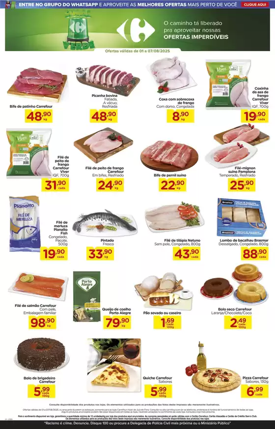 Ofertas especiais atraentes para todos