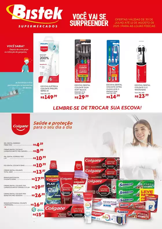 Catálogo Bistek Supermercados em Passo de Torres | Ofertas especiais atraentes para todos | 2025-08-04T00:00:00.000Z - 2025-08-12T00:00:00.000Z