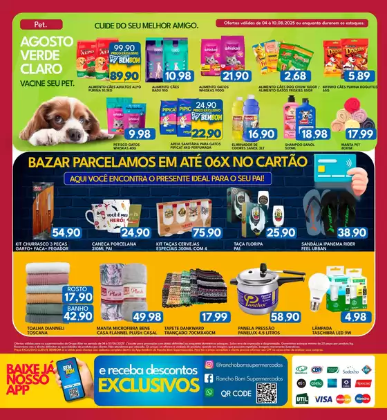 Catálogo Rancho Bom Supermercados em Corupá | Encarte Rancho Bom Supermercados | 2025-08-04T00:00:00.000Z - 2025-08-10T00:00:00.000Z