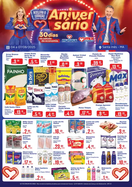 Catálogo Supermercados Mateus em Santa Inês | Melhores ofertas e descontos | 2025-08-04T00:00:00.000Z - 2025-08-07T00:00:00.000Z