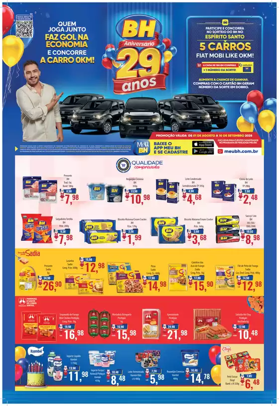 Catálogo Supermercados BH em Vitor Meireles | Folheto Supermercados BH | 2025-08-04T00:00:00.000Z - 2025-08-20T00:00:00.000Z