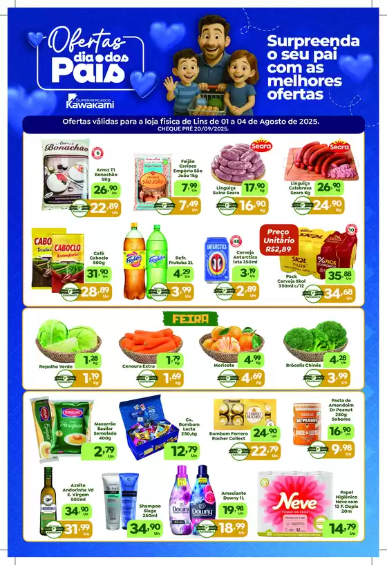 Catálogo Supermercados Kawakami em Vitor Meireles | Ofertas - Lins | 2025-08-04T00:00:00.000Z - 2025-08-04T00:00:00.000Z