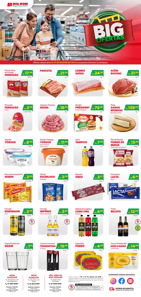 Catálogo Big Bom Supermercados em Barretos | Big Ofertas | 2025-08-04T00:00:00.000Z - 2025-08-07T00:00:00.000Z
