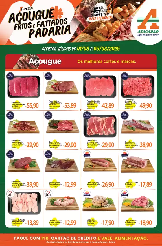Catálogo Atacadão em Jundiaí | Atacadão - Açougue / Padaria / Frios e Fatiados | 2025-08-05T00:00:00.000Z - 2025-08-05T00:00:00.000Z