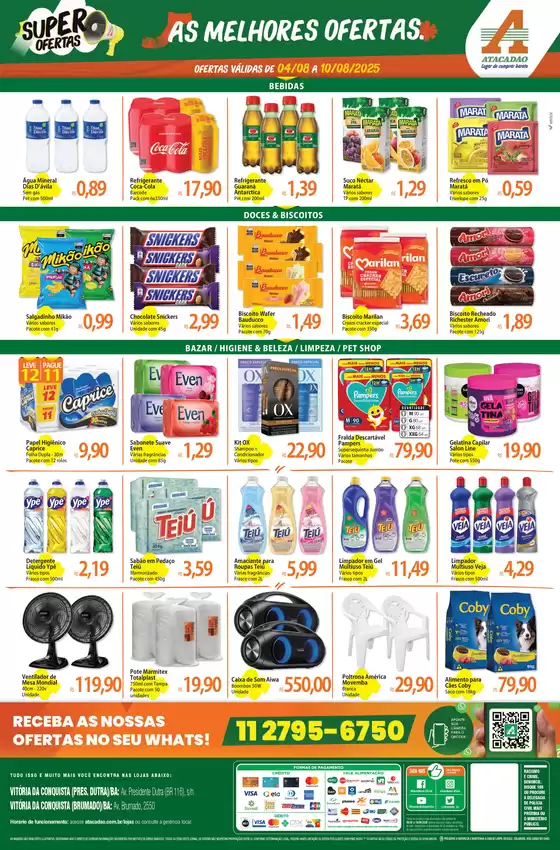 Ofertas especiais atraentes para todos