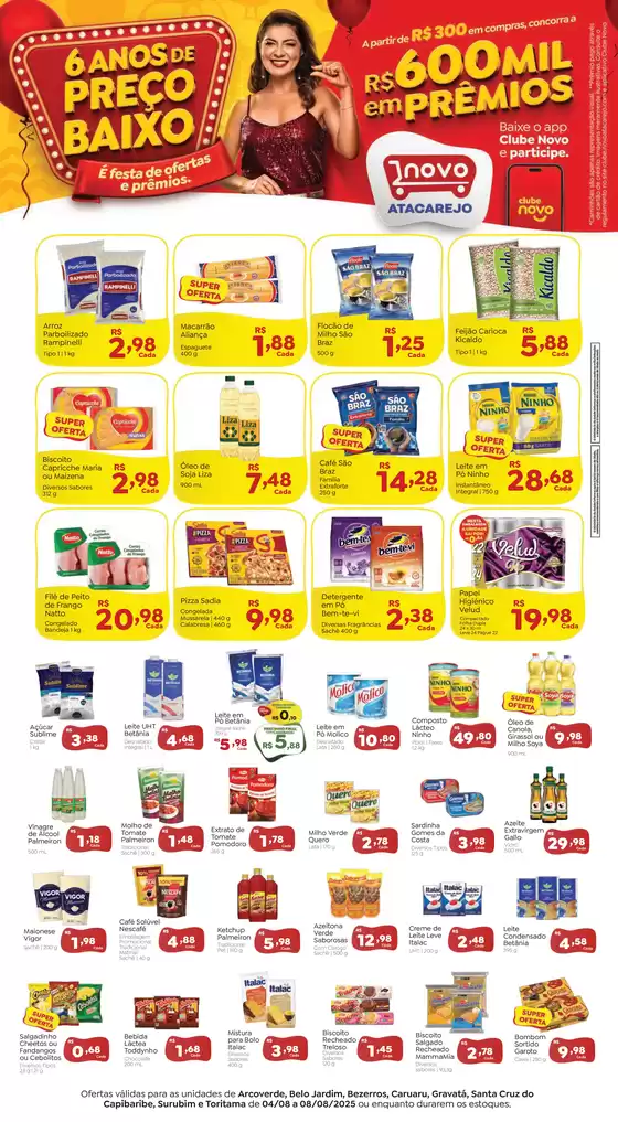 Catálogo Novo Atacarejo em Guariba | Encarte Novo Atacarejo | 2025-08-04T00:00:00.000Z - 2025-08-08T00:00:00.000Z