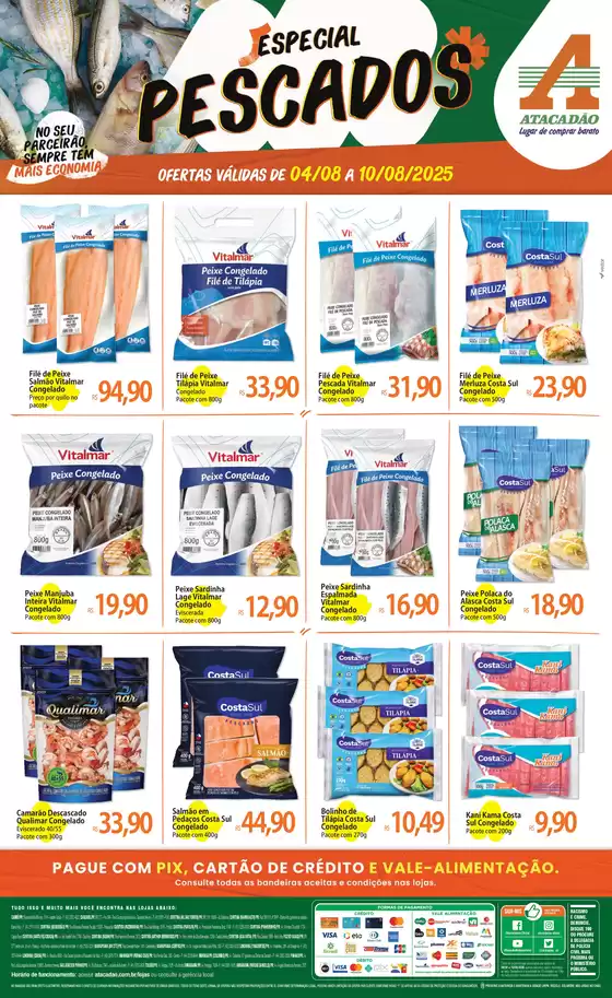 Catálogo Atacadão em Umuarama | Atacadão - Pescados | 2025-08-05T00:00:00.000Z - 2025-08-10T00:00:00.000Z