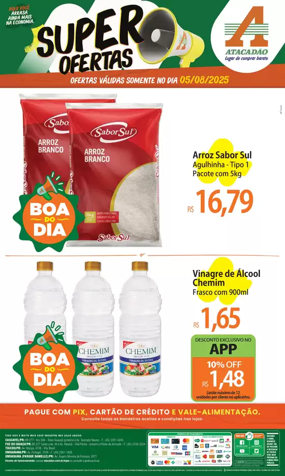 Catálogo Atacadão em Umuarama | Melhores ofertas para todos os clientes | 2025-08-05T00:00:00.000Z - 2025-08-05T00:00:00.000Z