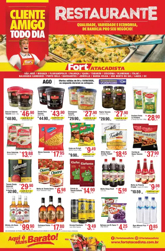Catálogo Fort Atacadista em Biguaçu | SC Fort Food Service 04 a 10 AGO 25 Regional | 2025-08-05T00:00:00.000Z - 2025-08-10T00:00:00.000Z