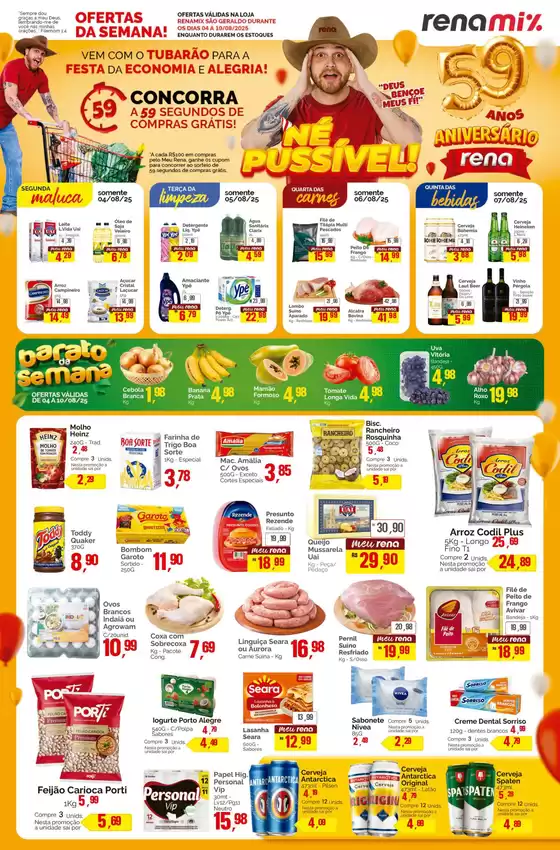 Catálogo Supermercados Rena em Nova Serrana | Nossas melhores ofertas para você | 2025-08-05T00:00:00.000Z - 2025-08-10T00:00:00.000Z