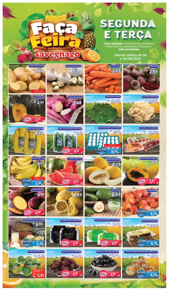 Catálogo Supermercado Savegnago em Leme | Nossas melhores pechinchas | 2025-08-04T00:00:00.000Z - 2025-08-05T00:00:00.000Z
