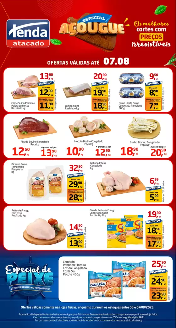 Catálogo Tenda Atacado em Campinas | ESPECIAL AÇOUGUE | 2025-08-06T00:00:00.000Z - 2025-08-07T00:00:00.000Z