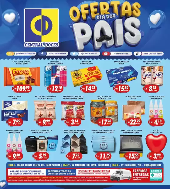 Catálogo Central Doces em Paranã | Ofertas Dias Dos Pais | 2025-08-06T00:00:00.000Z - 2025-08-08T00:00:00.000Z