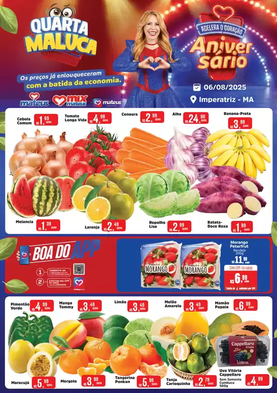 Catálogo Supermercados Mateus em Imperatriz | Ofertas e promoções atuais | 2025-08-06T00:00:00.000Z - 2025-08-06T00:00:00.000Z