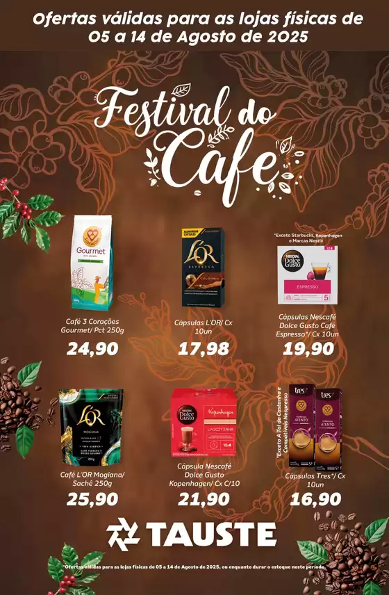 Ofertas Tauste Festival do Café