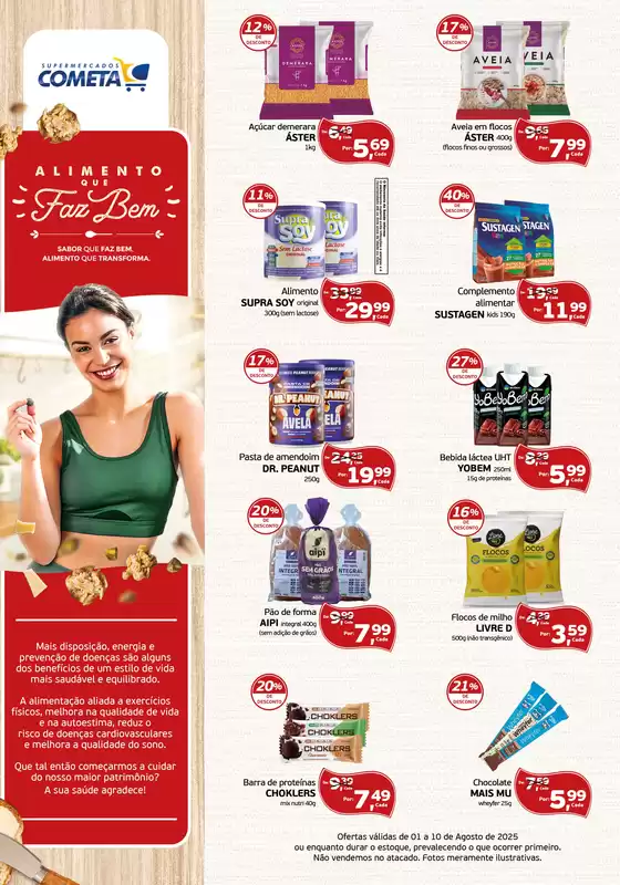 Catálogo Cometa Supermercados em São Francisco do Sul | Alimento Que Faz Bem | 2025-08-07T00:00:00.000Z - 2025-08-10T00:00:00.000Z