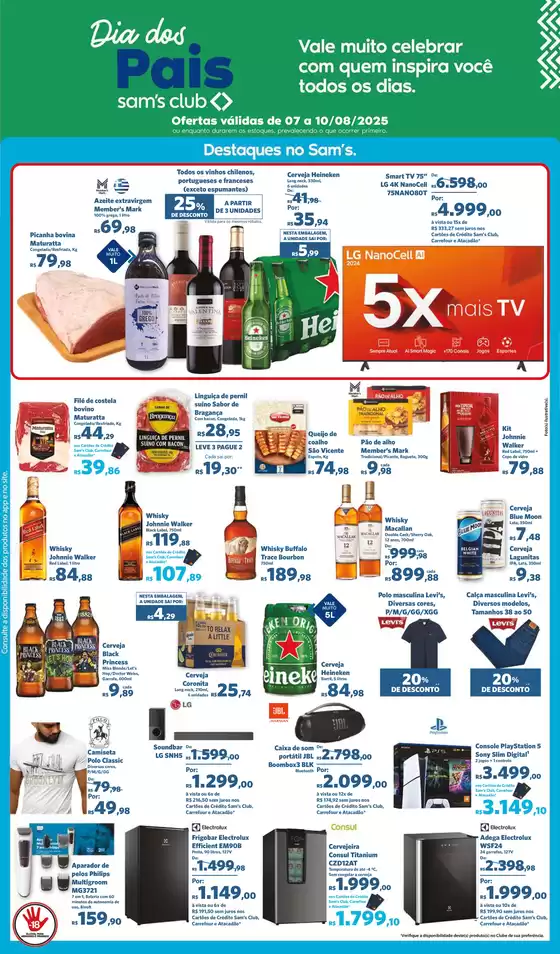 Catálogo Sam's Club em Osasco | Melhores ofertas para todos os caçadores de pechinchas | 2025-08-07T00:00:00.000Z - 2025-08-10T00:00:00.000Z