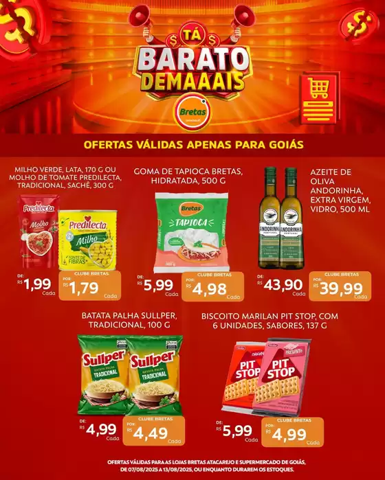 Catálogo Supermercado Bretas em Poços de Caldas | Encarte Bretas Supermercados | 2025-08-07T00:00:00.000Z - 2025-08-13T00:00:00.000Z