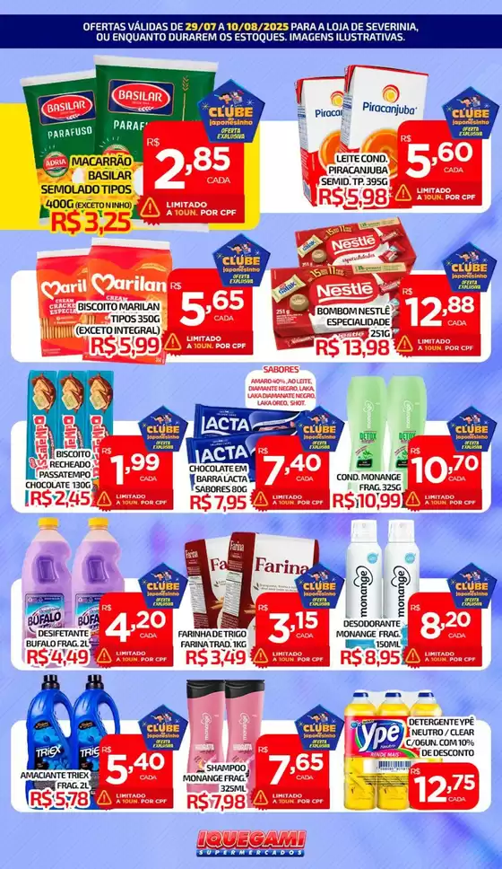 Catálogo Iquegami Supermercados em Itaocara | Nossas melhores ofertas para você | 2025-07-29T00:00:00.000Z - 2025-08-10T00:00:00.000Z