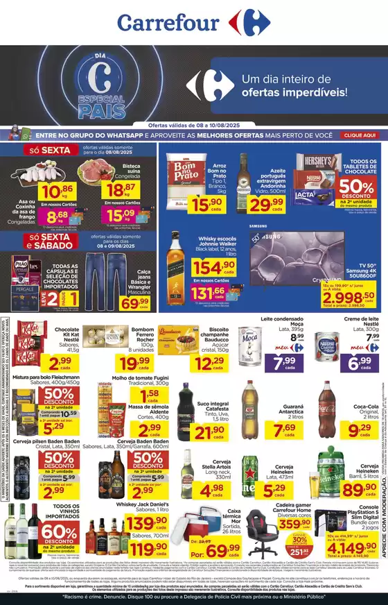 Catálogo Carrefour em Tauá | Grandes descontos em produtos selecionados | 2025-08-08T00:00:00.000Z - 2025-08-10T00:00:00.000Z