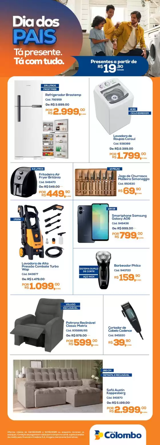 Catálogo Lojas Colombo em Sorocaba | Encarte Lojas Colombo | 2025-08-04T00:00:00.000Z - 2025-08-31T00:00:00.000Z