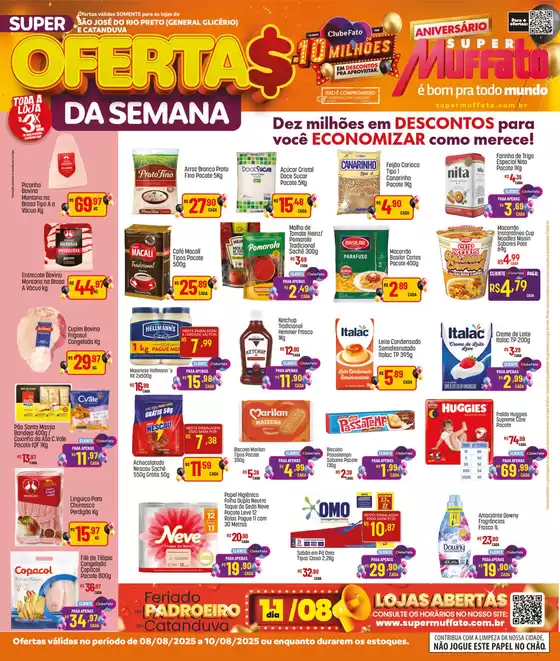 Catálogo Super Muffato em São José do Rio Preto | Descubra ofertas atraentes | 2025-08-08T00:00:00.000Z - 2025-08-10T00:00:00.000Z