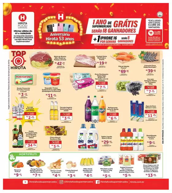 Catálogo Hirota Food Supermercado em Santo André | Ofertas exclusivas | 2025-08-08T00:00:00.000Z - 2025-08-10T00:00:00.000Z
