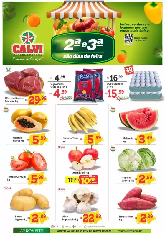 Catálogo Calvi Supermercados em Palmas - PR | Segunda E Terça  | 2025-08-11T00:00:00.000Z - 2025-08-12T00:00:00.000Z