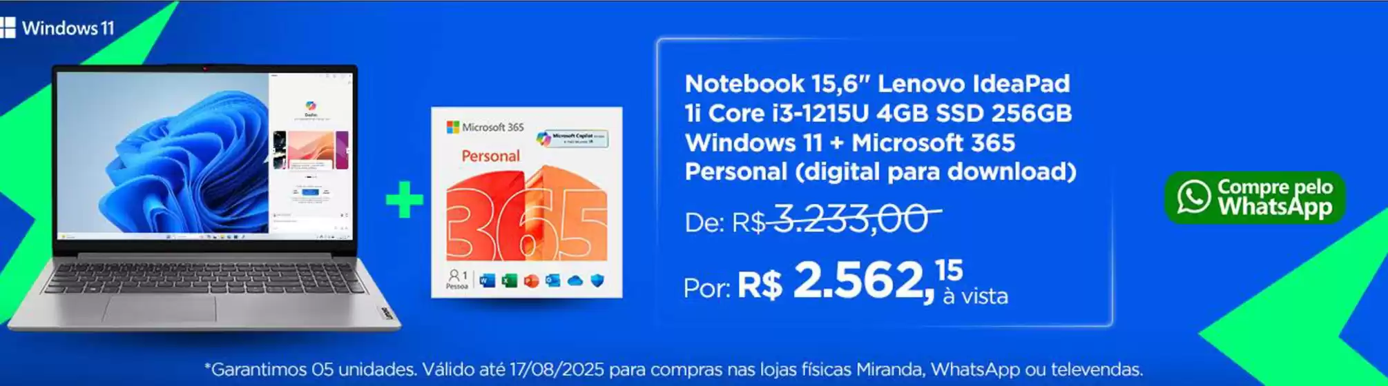 Catálogo Miranda em Cacoal | Promocao aniversario ! | 2025-08-11T00:00:00.000Z - 2025-08-17T00:00:00.000Z