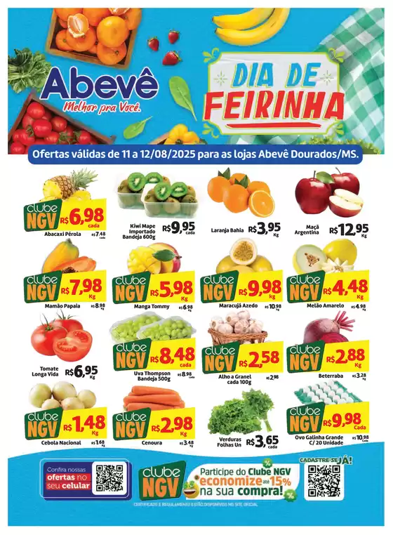 Catálogo Abevê Supermercados em Itaporã | Melhores ofertas para todos os clientes | 2025-08-11T00:00:00.000Z - 2025-08-12T00:00:00.000Z