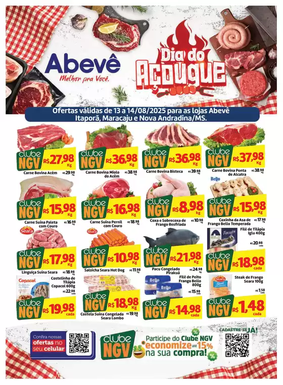Catálogo Abevê Supermercados em Paraopeba | Ofertas Abevê Supermercados | 2025-08-13T00:00:00.000Z - 2025-08-14T00:00:00.000Z