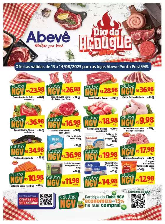 Catálogo Abevê Supermercados em Paraopeba | Pechinchas e ofertas atuais | 2025-08-13T00:00:00.000Z - 2025-08-14T00:00:00.000Z