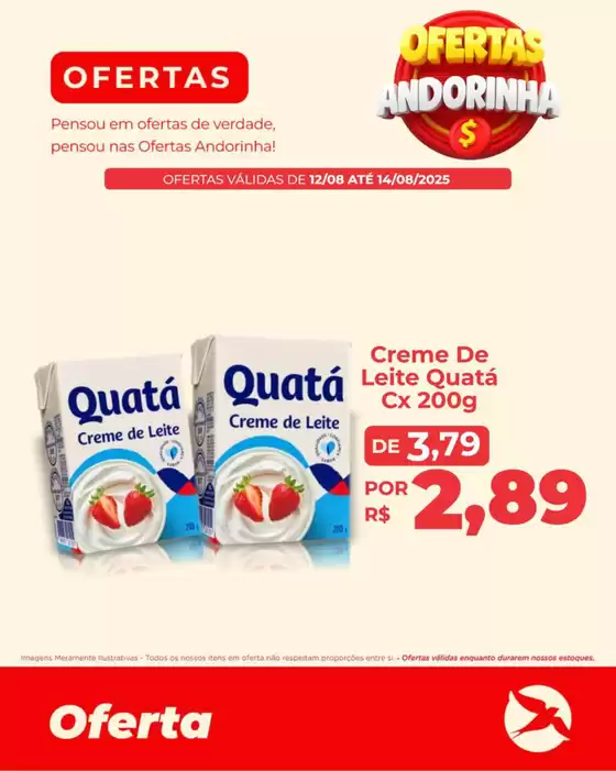 Catálogo Andorinha Hipermercado em Paraopeba | Ótima oferta para todos os clientes | 2025-08-12T00:00:00.000Z - 2025-08-14T00:00:00.000Z