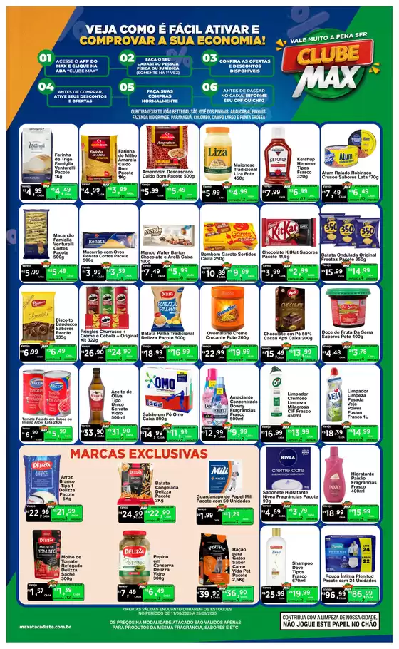 Ofertas exclusivas para nossos clientes