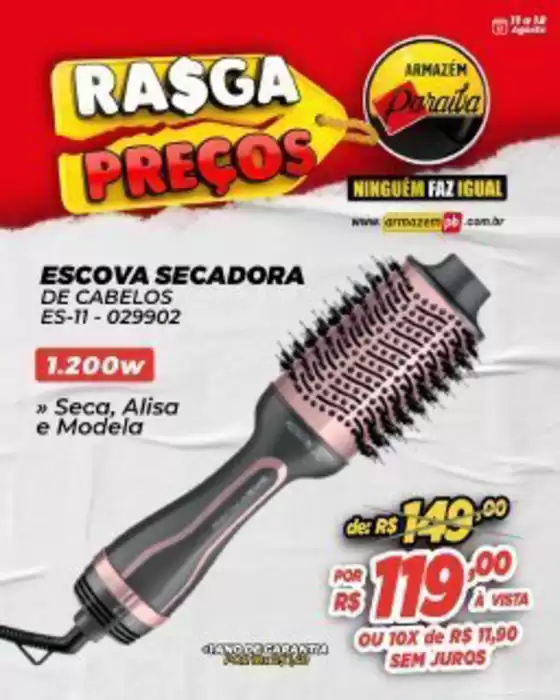 Catálogo Armazém Paraíba em Assis Chateaubriand | Novas ofertas para descobrir | 2025-08-13T00:00:00.000Z - 2025-08-18T00:00:00.000Z