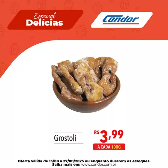 Catálogo Supermercados Condor em Pinhais | Supermercados Condor Especial Delícias | 2025-08-13T00:00:00.000Z - 2025-08-27T00:00:00.000Z