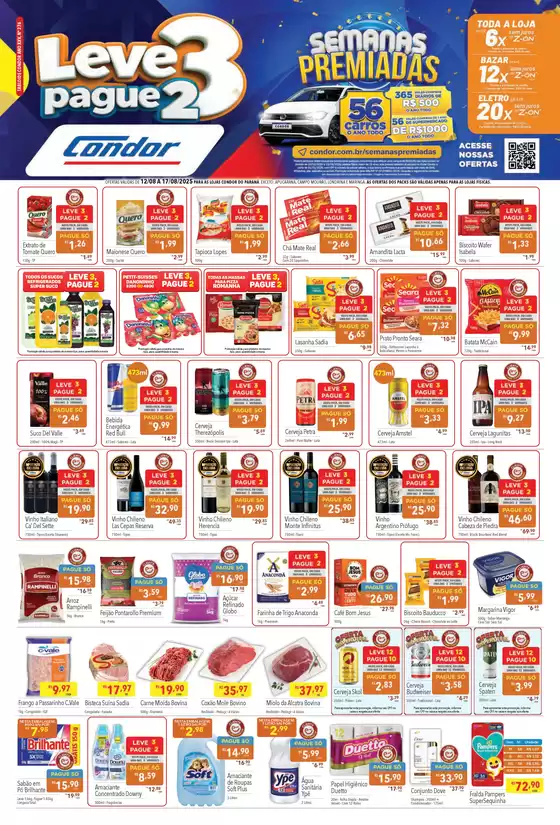 Catálogo Supermercados Condor em Pinhais | Ofertas exclusivas | 2025-08-12T00:00:00.000Z - 2025-08-17T00:00:00.000Z