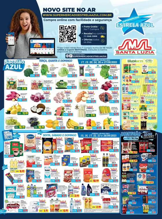 Folheto Supermercado Estrela Azul