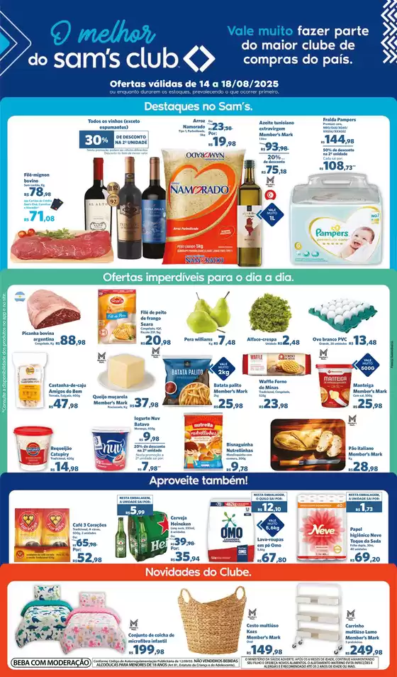 Catálogo Sam's Club em São Bernardo do Campo | Pechinchas e ofertas atuais | 2025-08-14T00:00:00.000Z - 2025-08-18T00:00:00.000Z