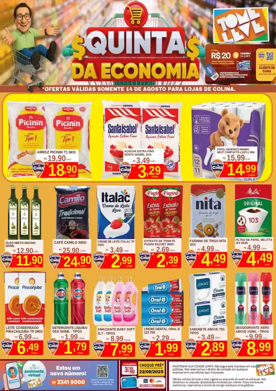 Catálogo Tome Leve em São Bernardo do Campo | Ofertas e promoções atuais | 2025-08-14T00:00:00.000Z - 2025-08-14T00:00:00.000Z