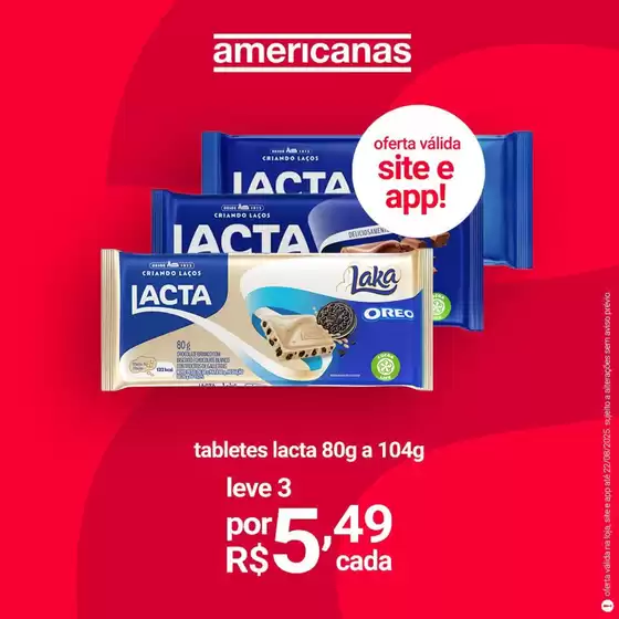 Catálogo Lojas Americanas em Piracanjuba | Descontos e promoções | 2025-08-14T00:00:00.000Z - 2025-08-22T00:00:00.000Z
