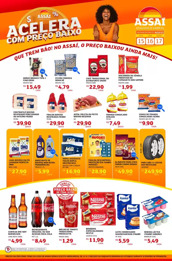 Catálogo Assaí Atacadista | Grandes descontos em produtos selecionados | 2025-08-15T00:00:00.000Z - 2025-08-17T00:00:00.000Z
