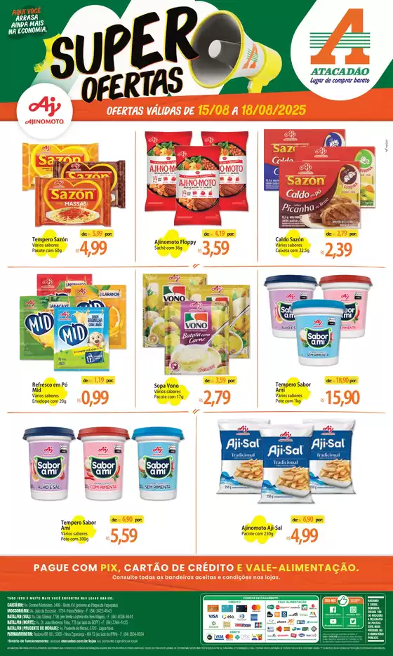 Catálogo Atacadão em Natal | Descubra ofertas atraentes | 2025-08-15T00:00:00.000Z - 2025-08-18T00:00:00.000Z