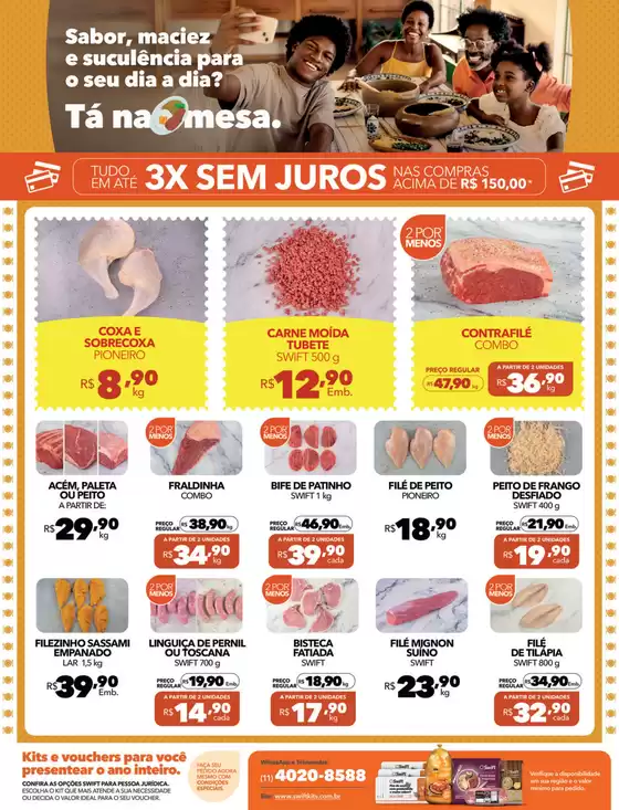 Ofertas especiais atraentes para todos