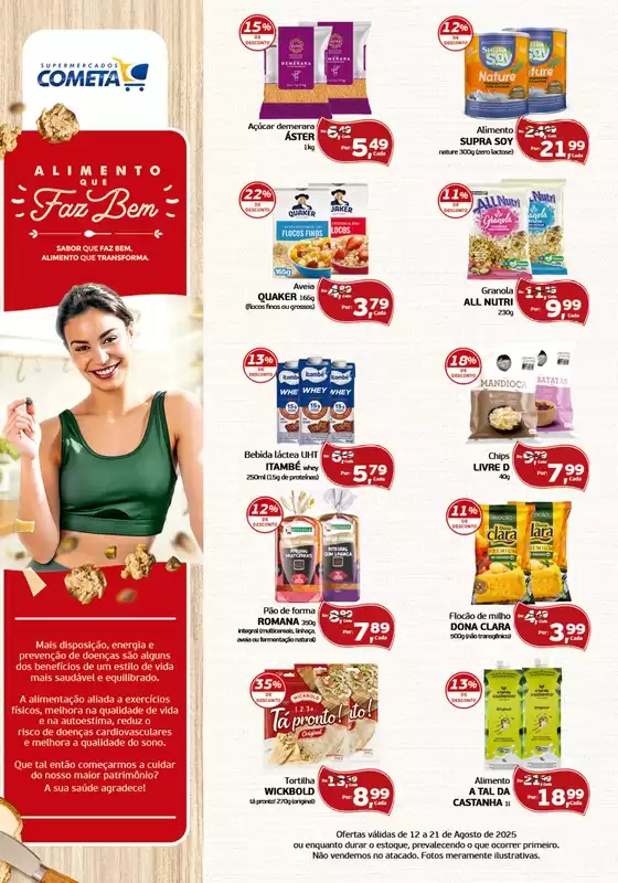 Catálogo Cometa Supermercados em Botucatu | Alimento Que Faz Bem | 2025-08-18T00:00:00.000Z - 2025-08-21T00:00:00.000Z