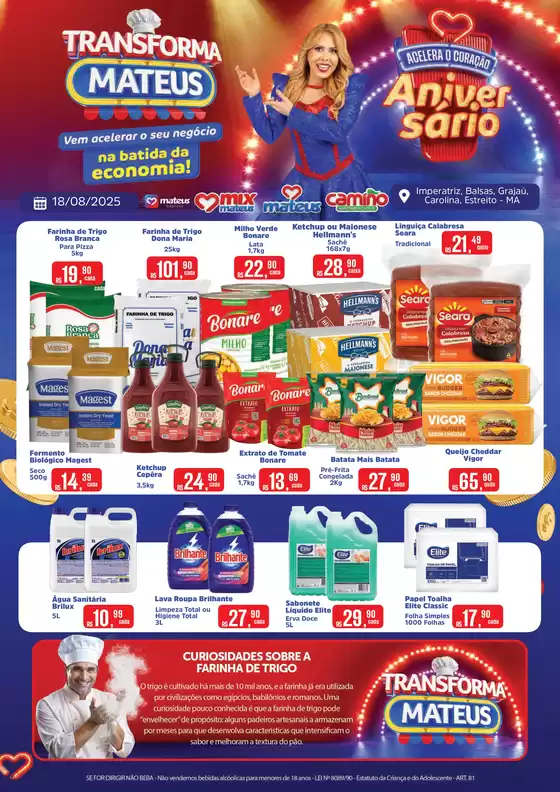 Catálogo Supermercados Mateus em Balsas | Melhores ofertas para compradores econômicos | 2025-08-18T00:00:00.000Z - 2025-08-18T00:00:00.000Z