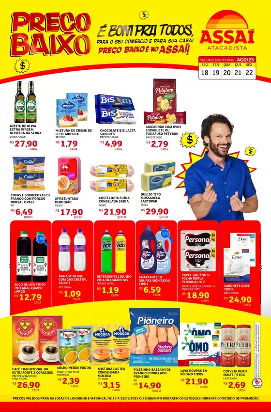 Catálogo Assaí Atacadista em Londrina | Ótima oferta para todos os clientes | 2025-08-18T00:00:00.000Z - 2025-08-22T00:00:00.000Z