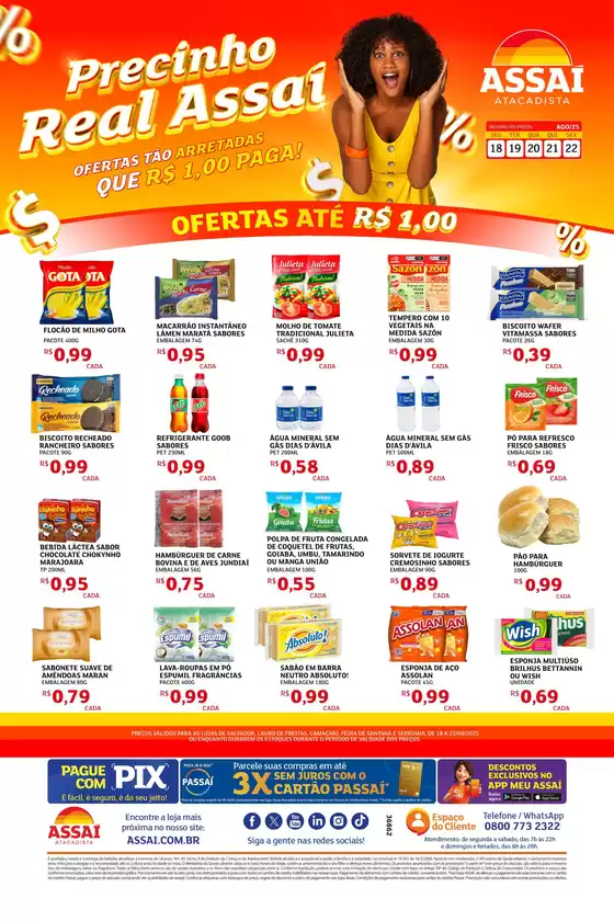 Catálogo Assaí Atacadista em Feira de Santana | Melhores ofertas para todos os clientes | 2025-08-18T00:00:00.000Z - 2025-08-22T00:00:00.000Z